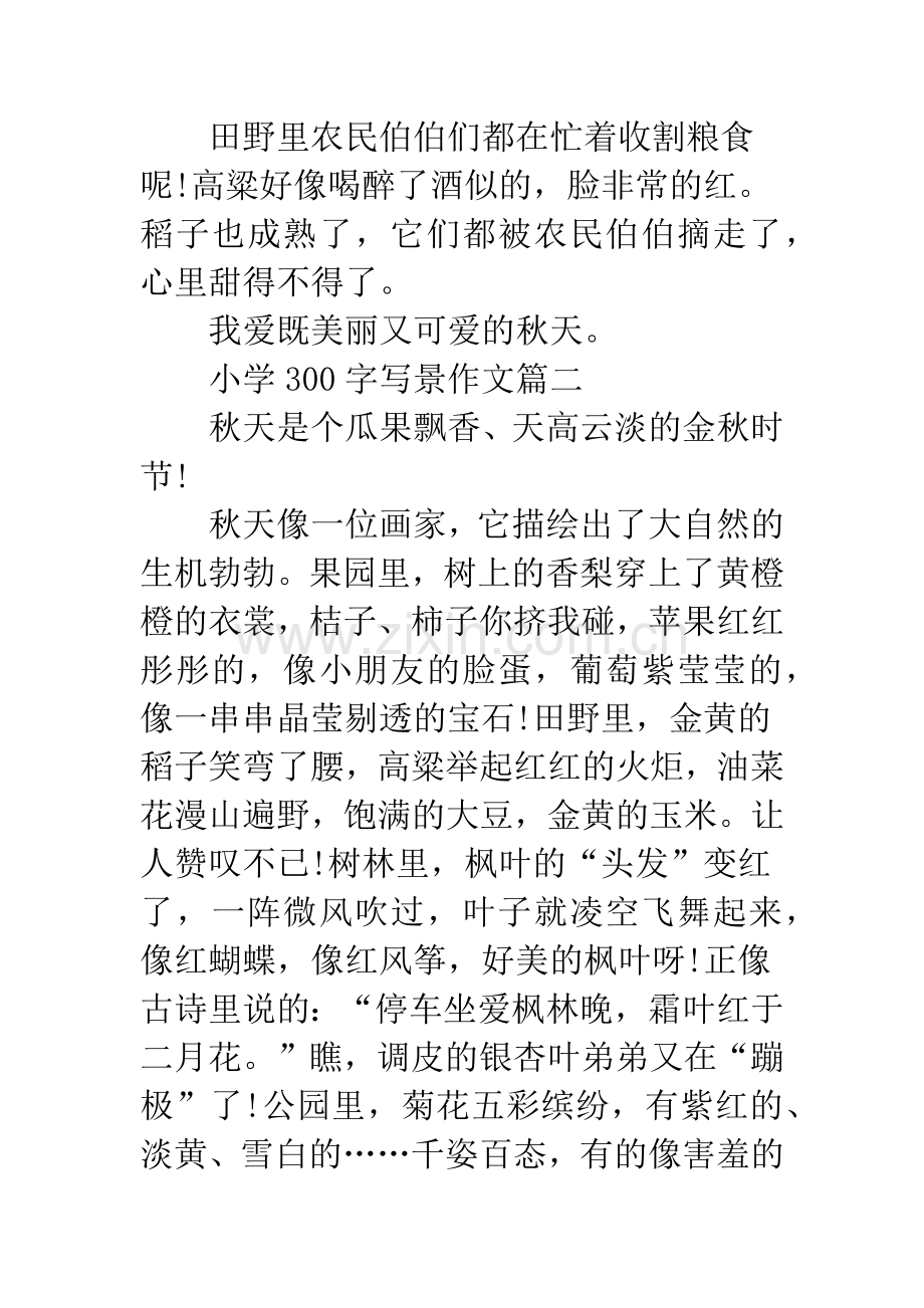 小学300字写景作文-小学写景的作文400字.docx_第2页