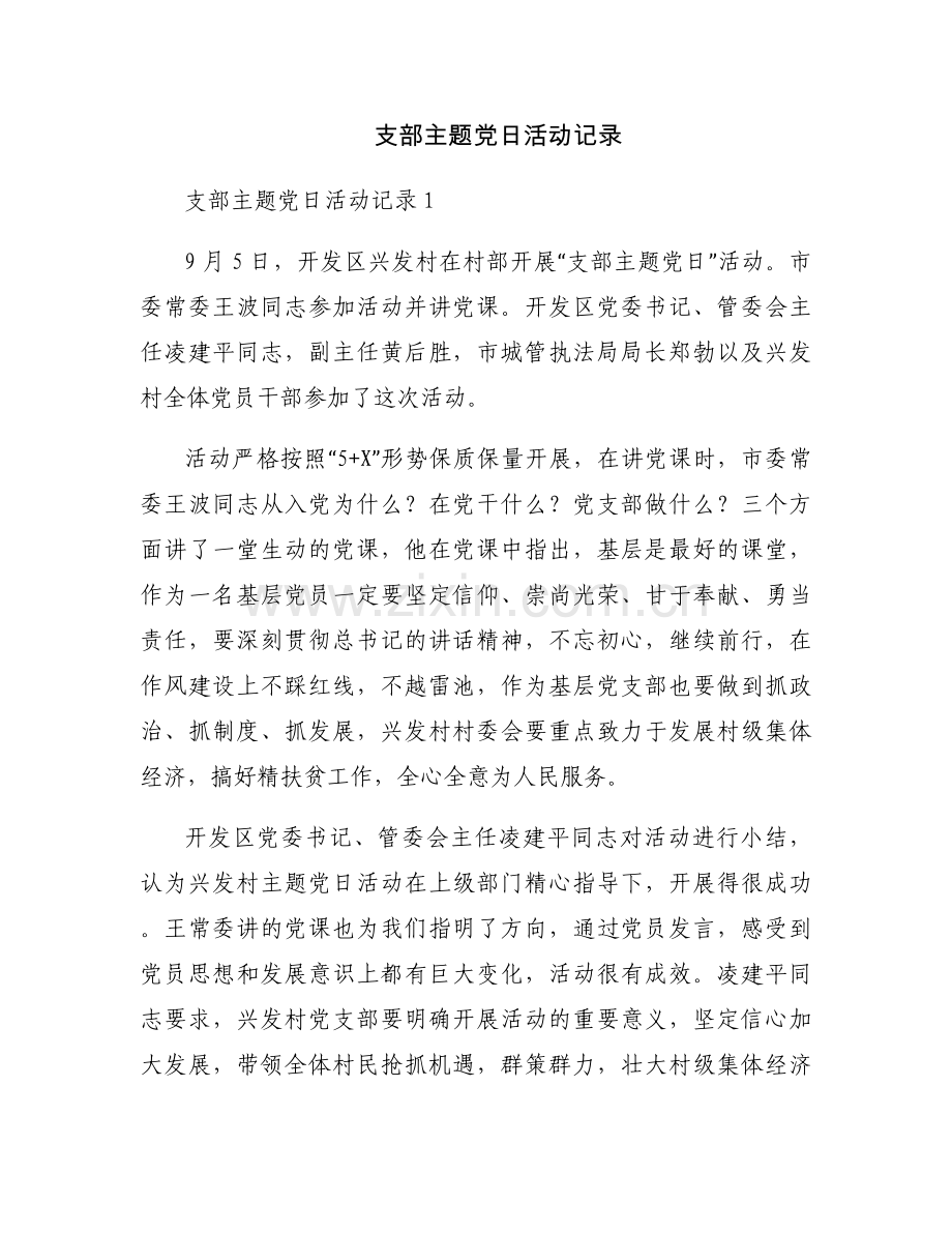 支部主题党日活动记录.docx_第1页