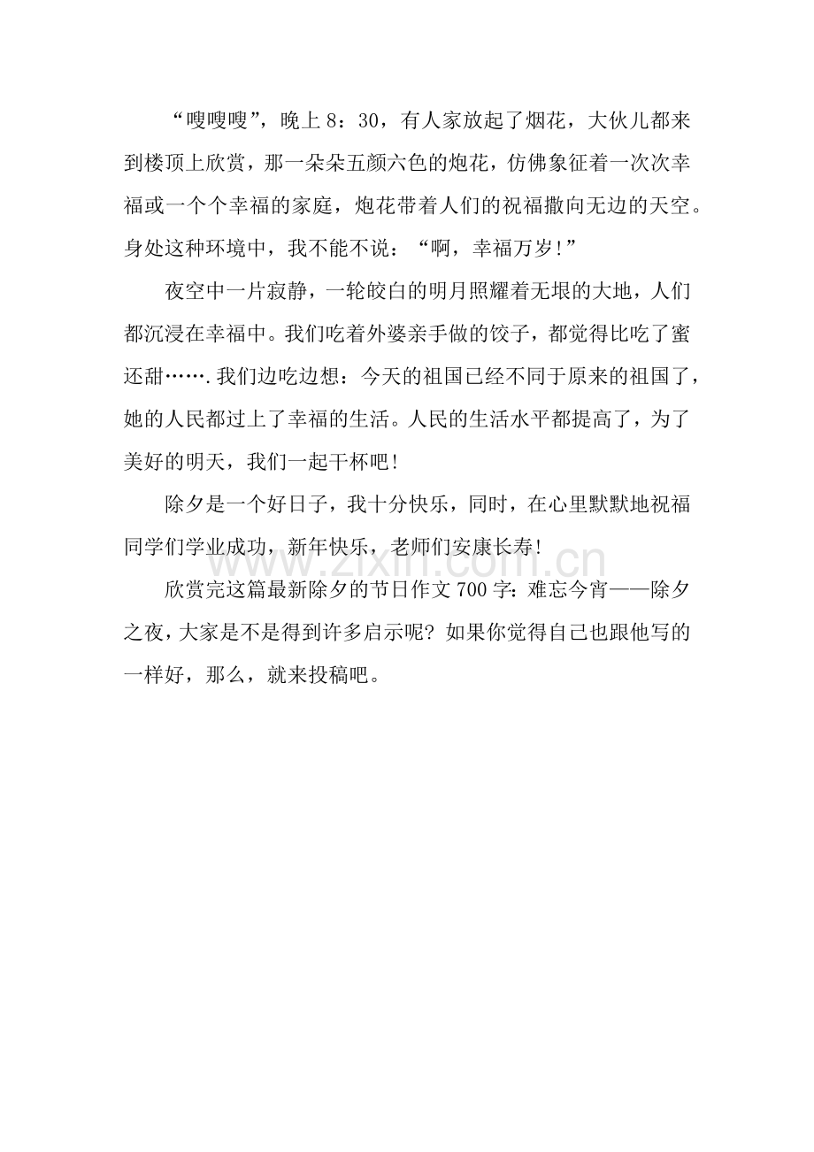 除夕的节日作文700字：难忘今宵——除夕之夜.docx_第2页
