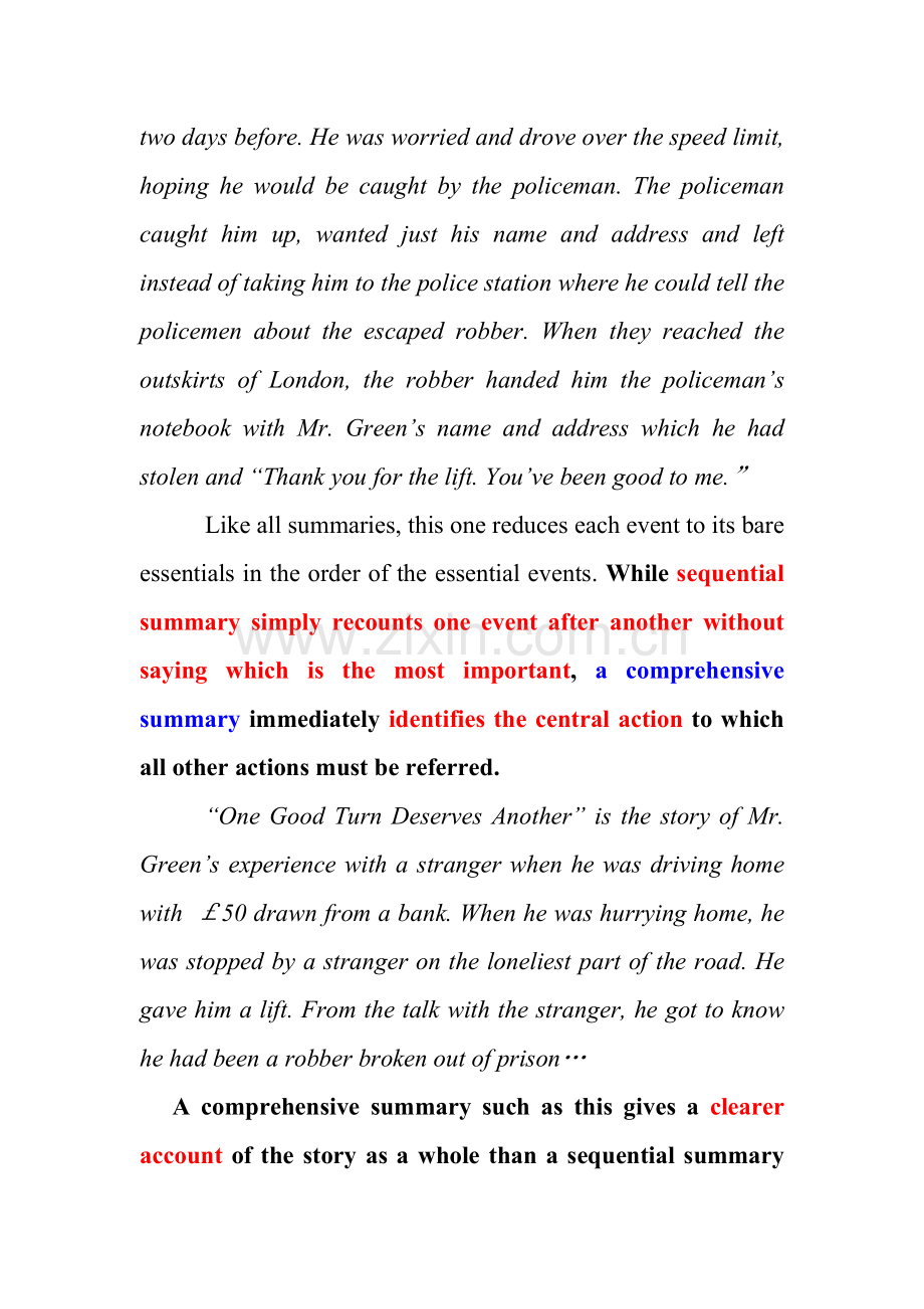 研究生英语summary-writing课堂笔记.doc_第2页