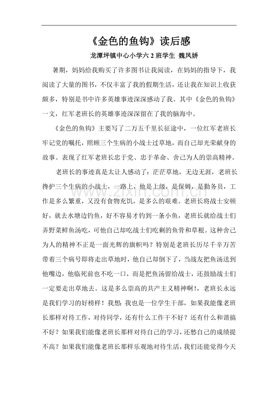 金色的鱼钩读后感.doc_第1页