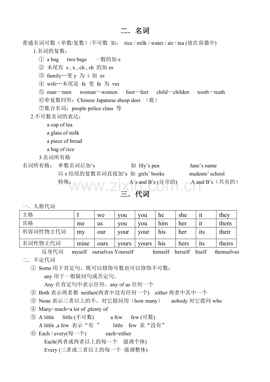 初三语法英语复习资料语法笔记.doc_第2页