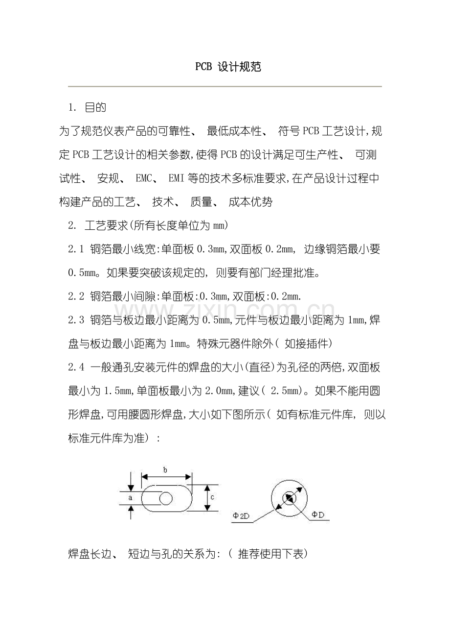 PCB设计规范月版模板.doc_第1页