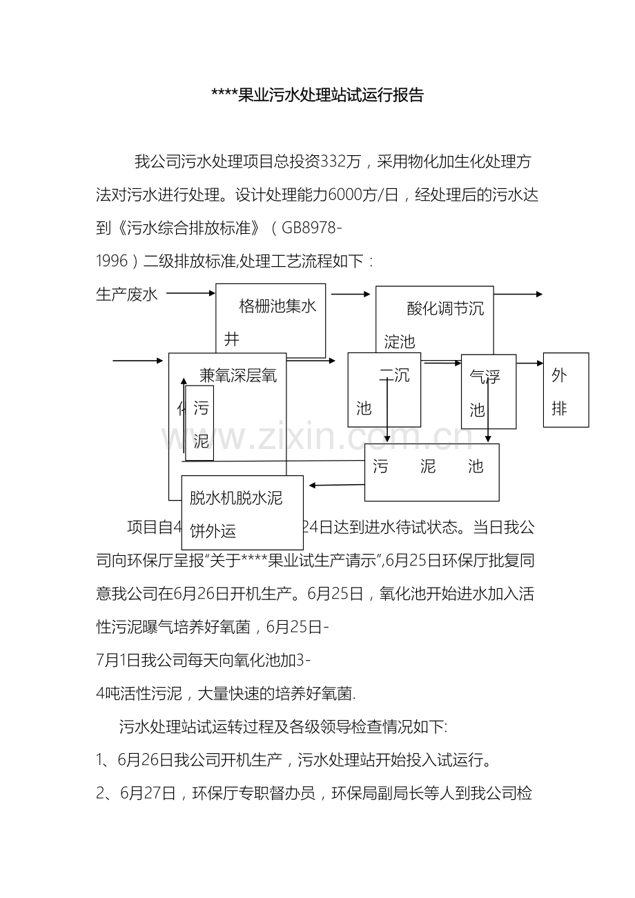 污水处理站运行报告样本.doc_第2页