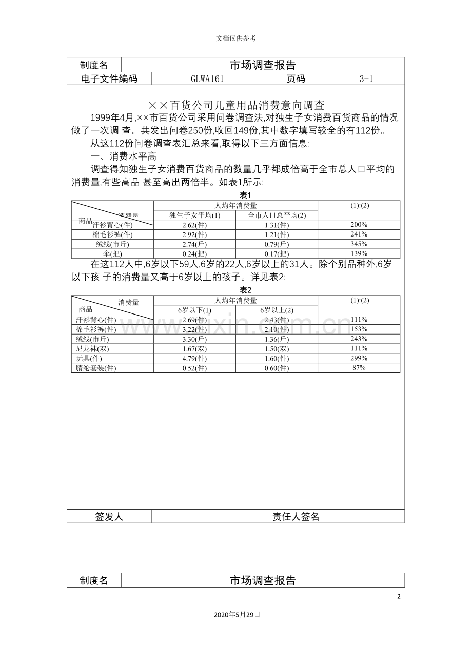 百货公司儿童用品消费意向调查报告.doc_第2页
