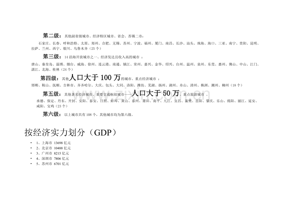 中国市场一二三四线城市划分标准.doc_第2页