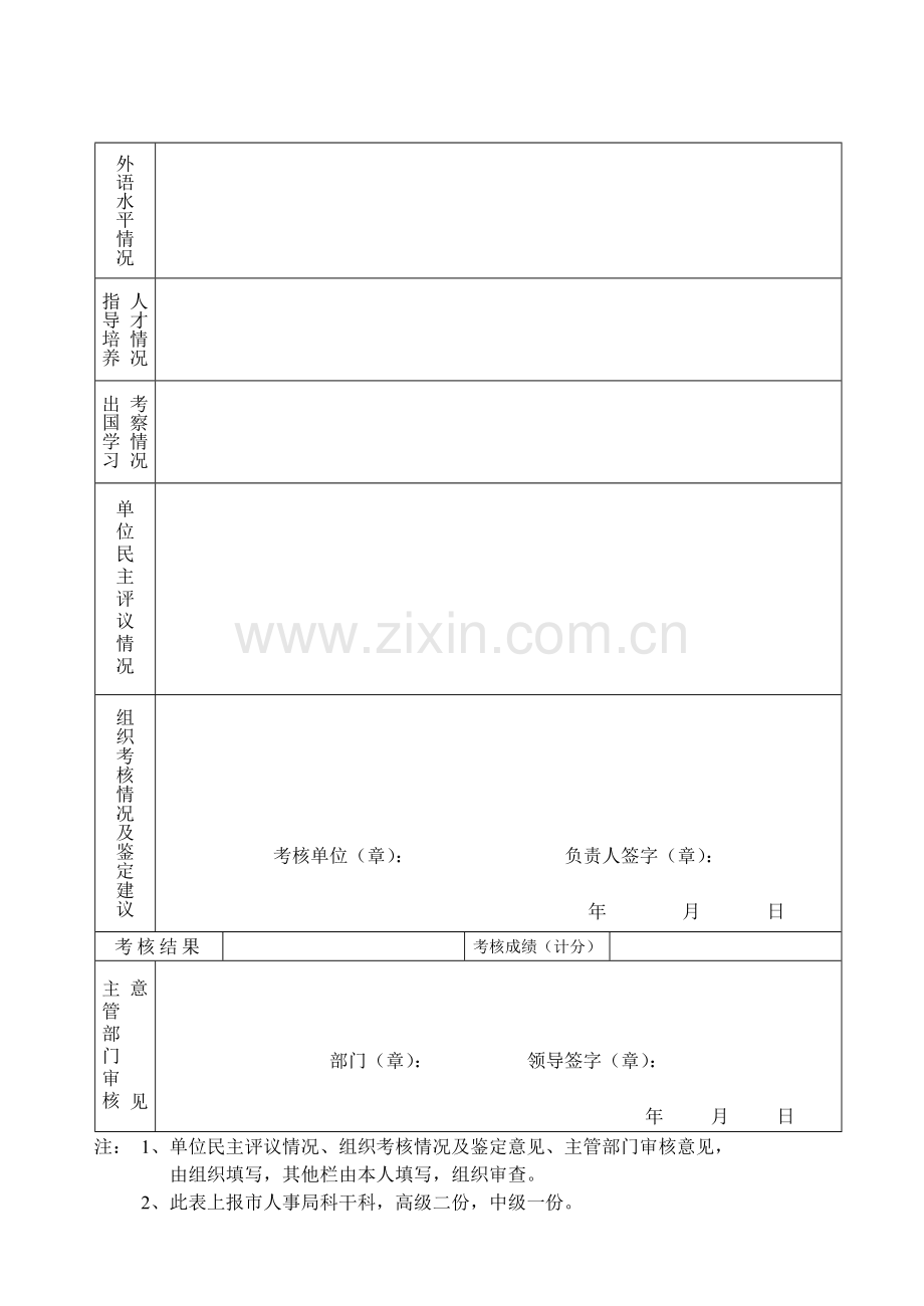 专业技术人员任职期满考核情况登记表.doc_第2页