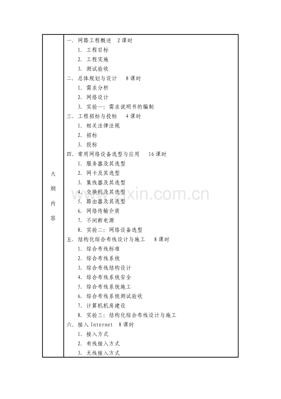 《计算机网络工程》课程标准.doc_第2页