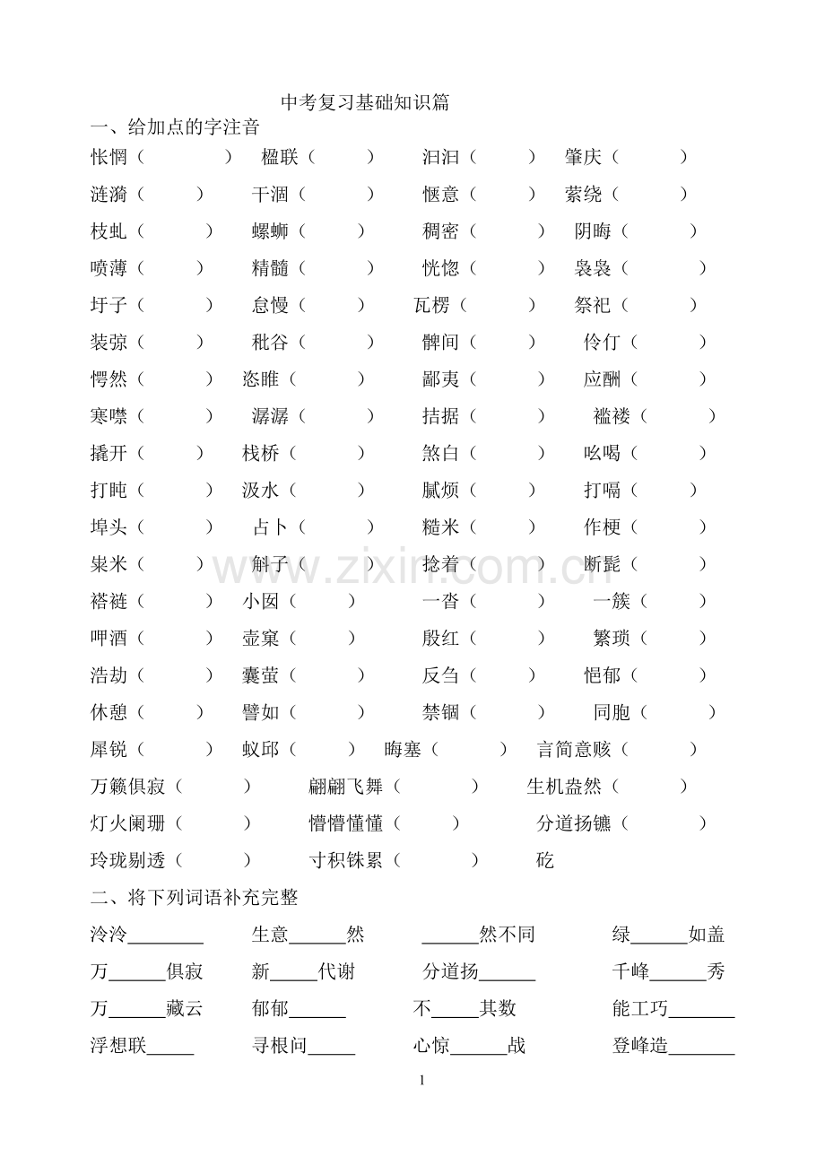 中考复习基础知识篇.doc_第1页