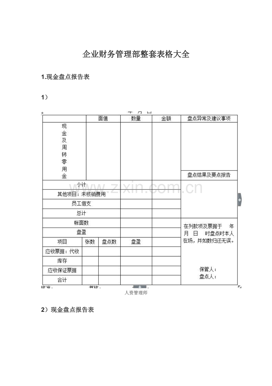 企业财务管理部整套表格大全.doc_第2页