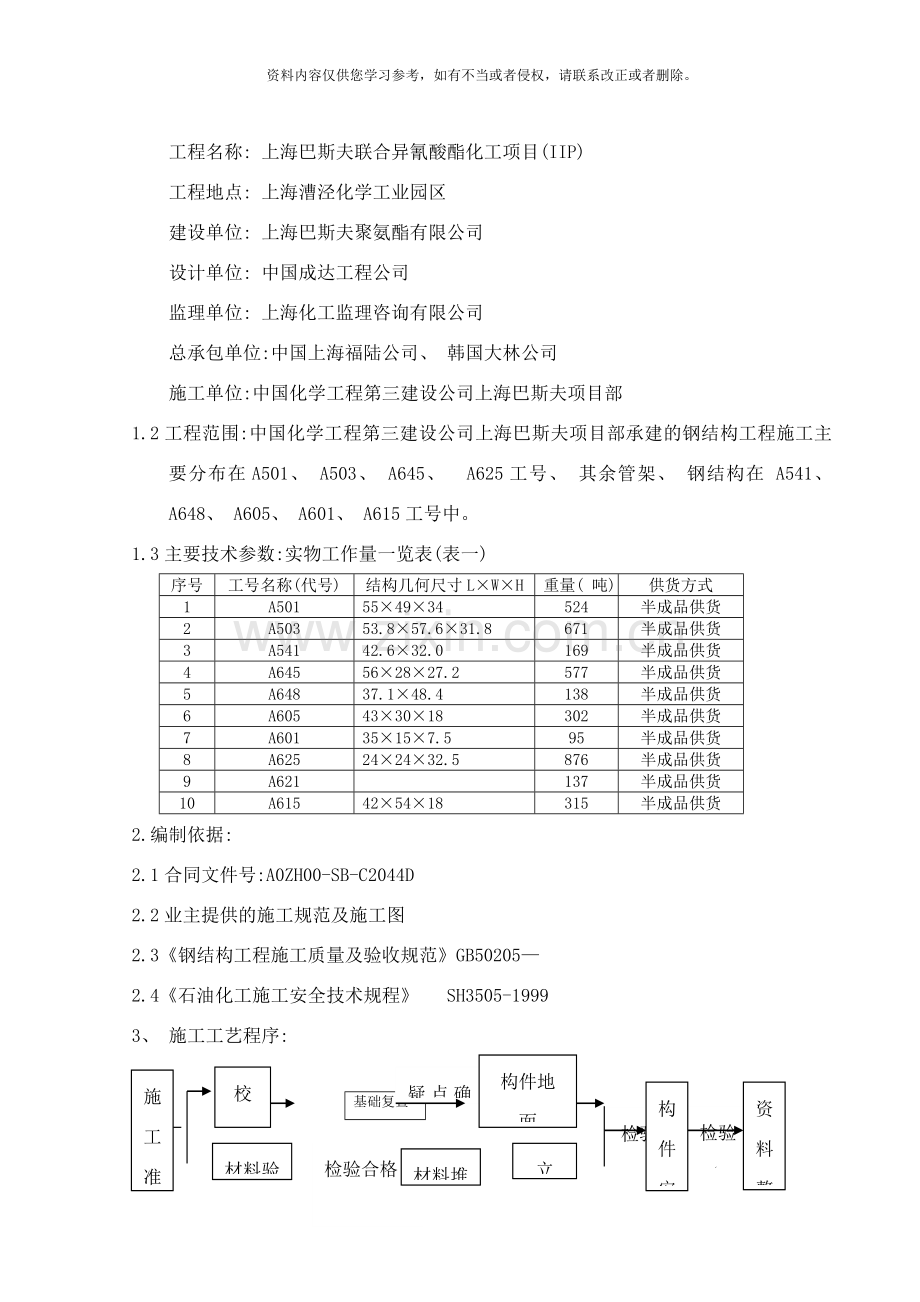 巴斯夫项目钢结构施工方群样本.doc_第2页