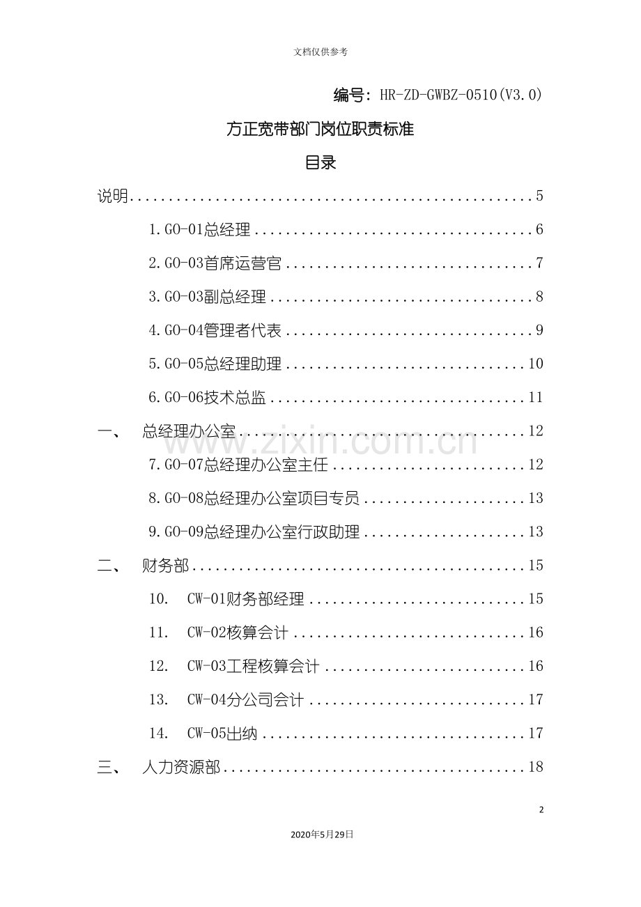 部门岗位职责标准说明书.doc_第2页