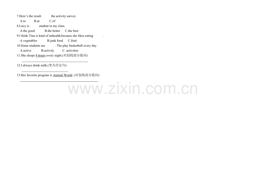 八年级英语上Unit1第二课时.doc_第2页
