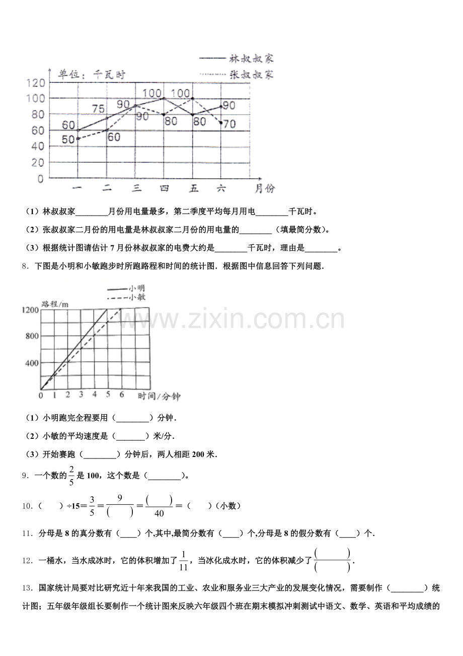 深圳市罗湖区2025届数学五下期末复习检测试题含答案.doc_第2页
