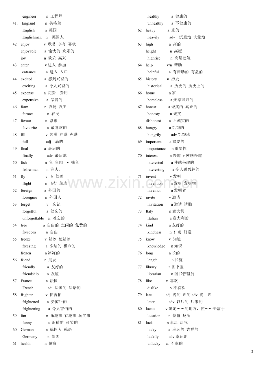 初中中考词性变化汇总.doc_第2页