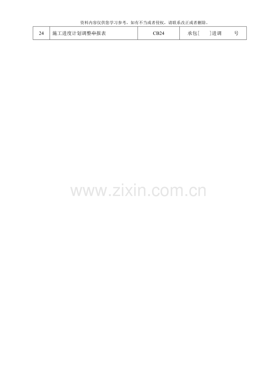 水利水电工程施工单位常用表模板.doc_第2页