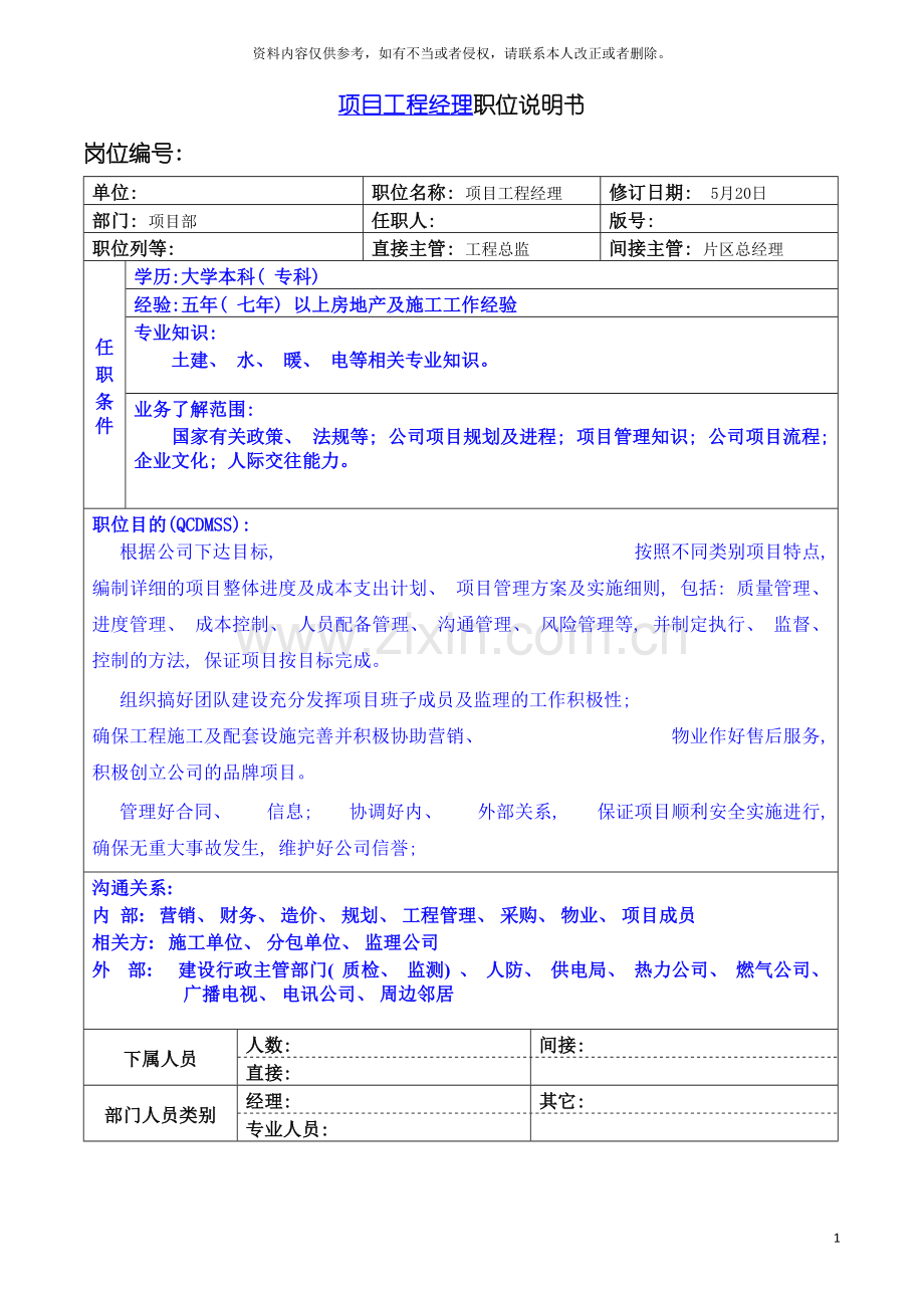 项目工程经理岗位职责模板.docx_第2页