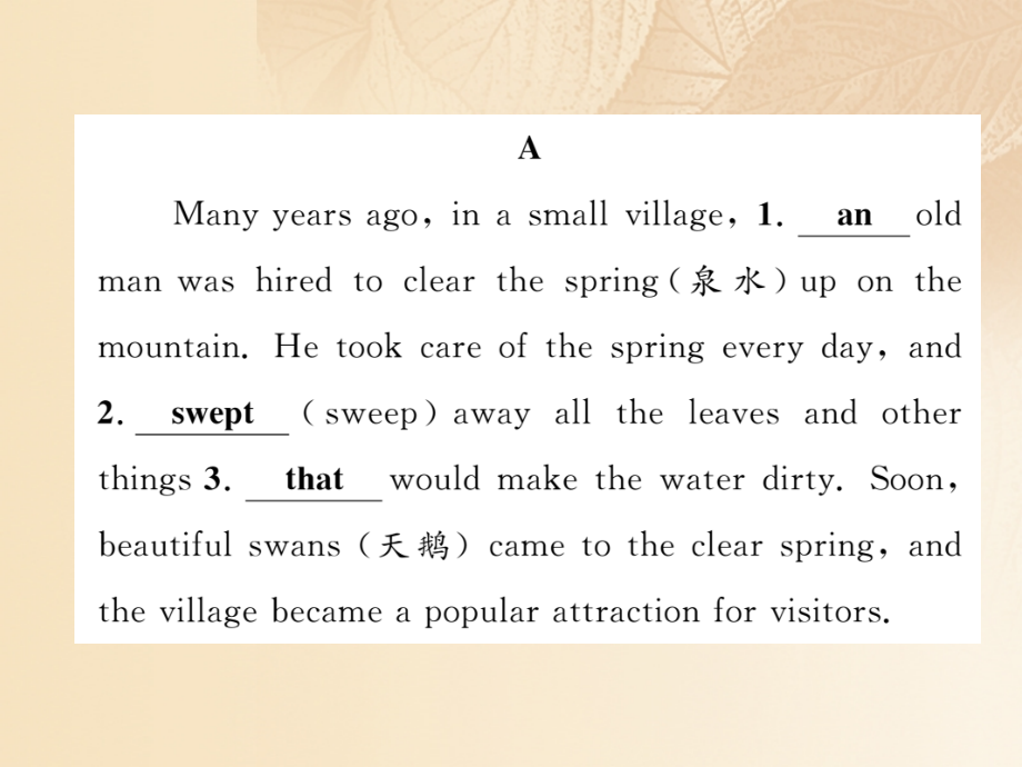 浙江专版中考英语特训总复习第三部分中考专项突破篇第36课时语法填空.ppt_第2页