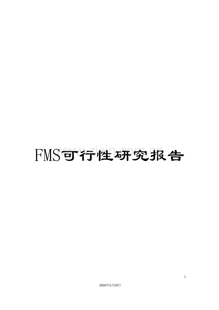 FMS可行性研究报告.doc_第1页