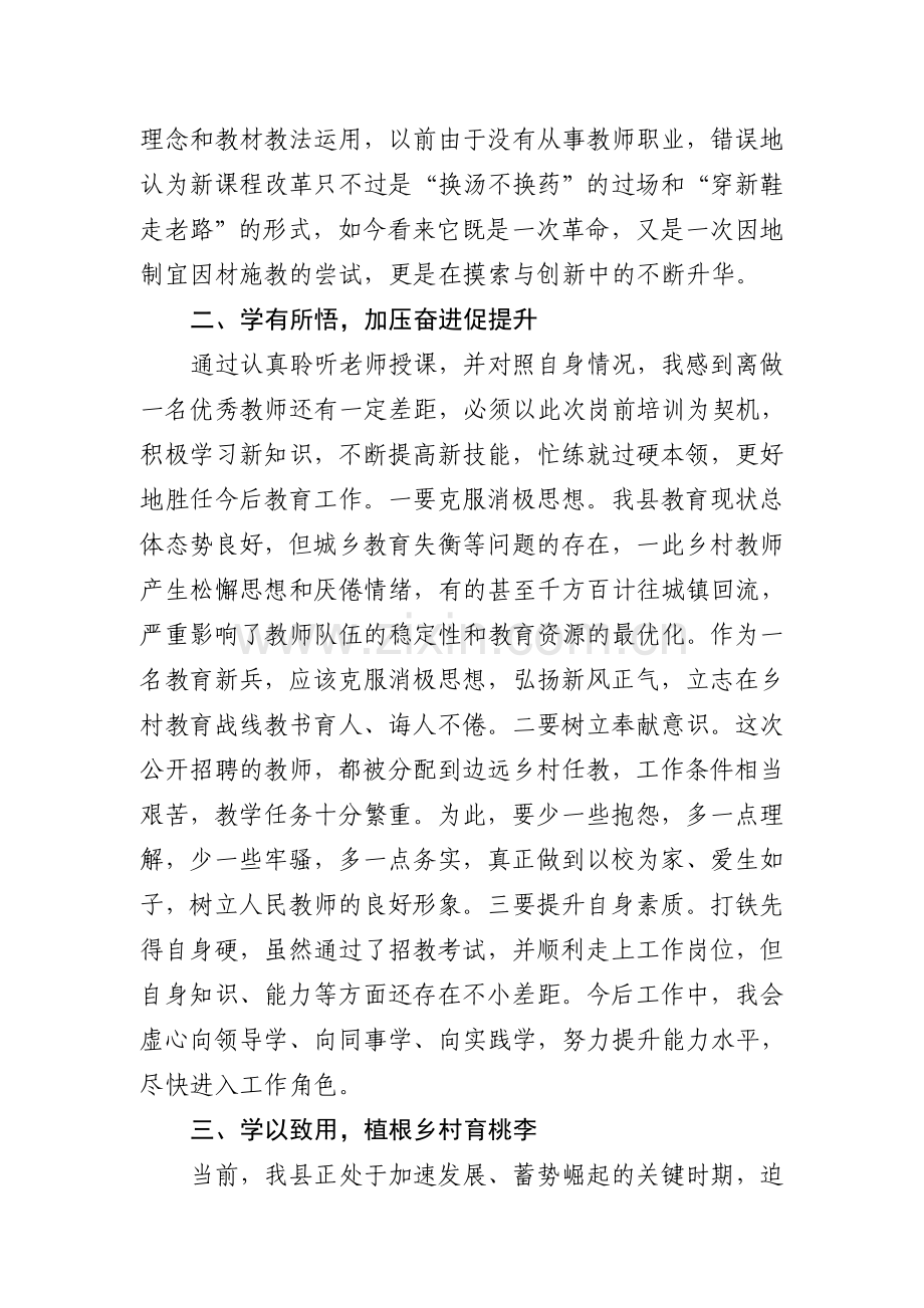 招聘教师岗前培训个人总结.doc_第2页