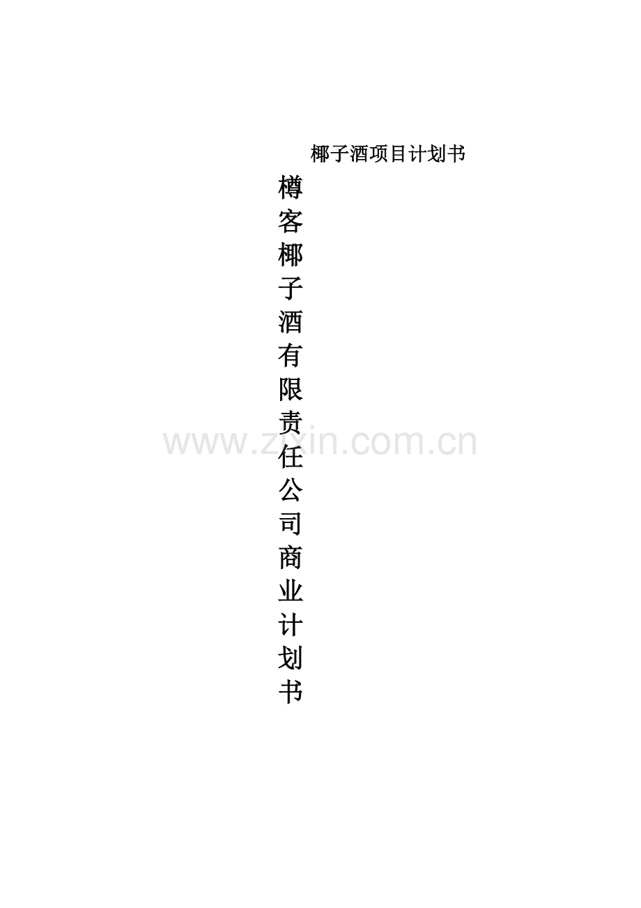椰子酒项目计划书.doc_第1页