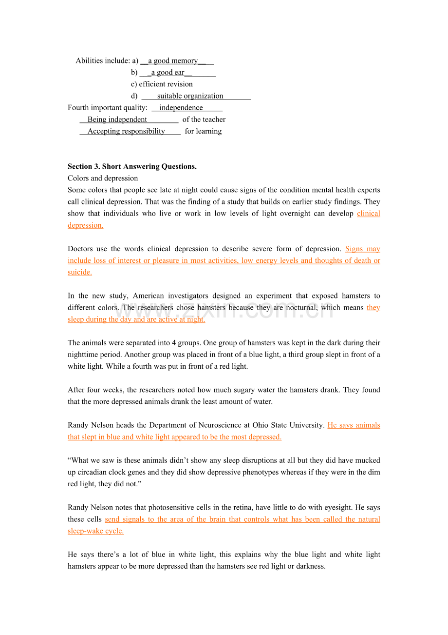 上海交通大学英语讲义Exercise-Two听力原文及答案.docx_第2页