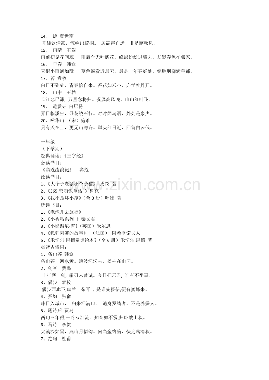 小学生经典诵读目录.doc_第2页