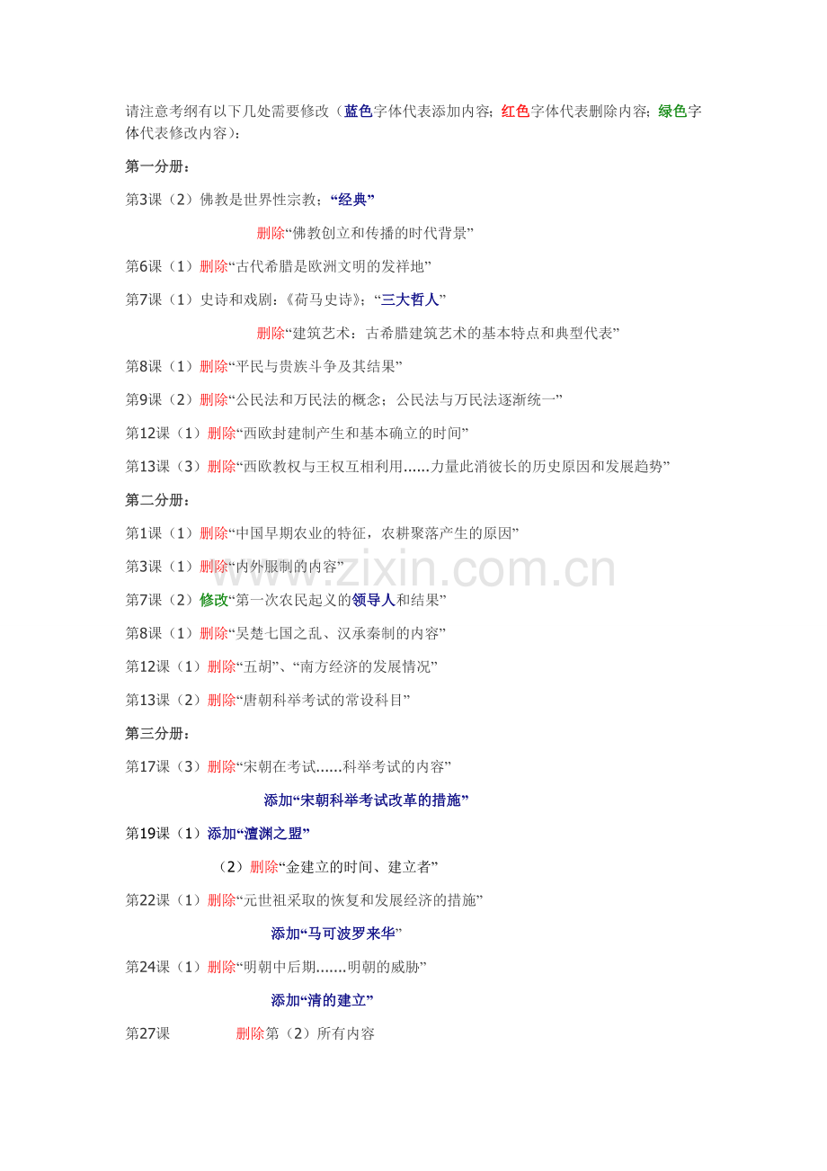 历史考纲修改.doc_第1页