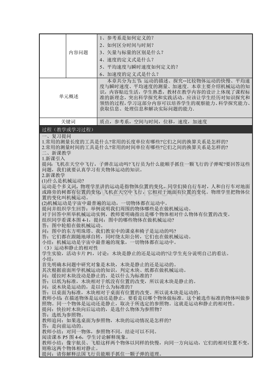 运动的描述信息化教学方案.doc_第2页