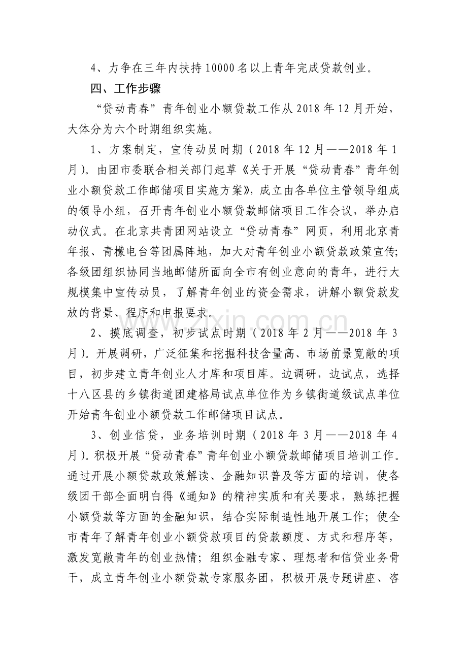 中国邮政储蓄银行北京分行关于推进青年创业小额贷款工作的实施.doc_第2页