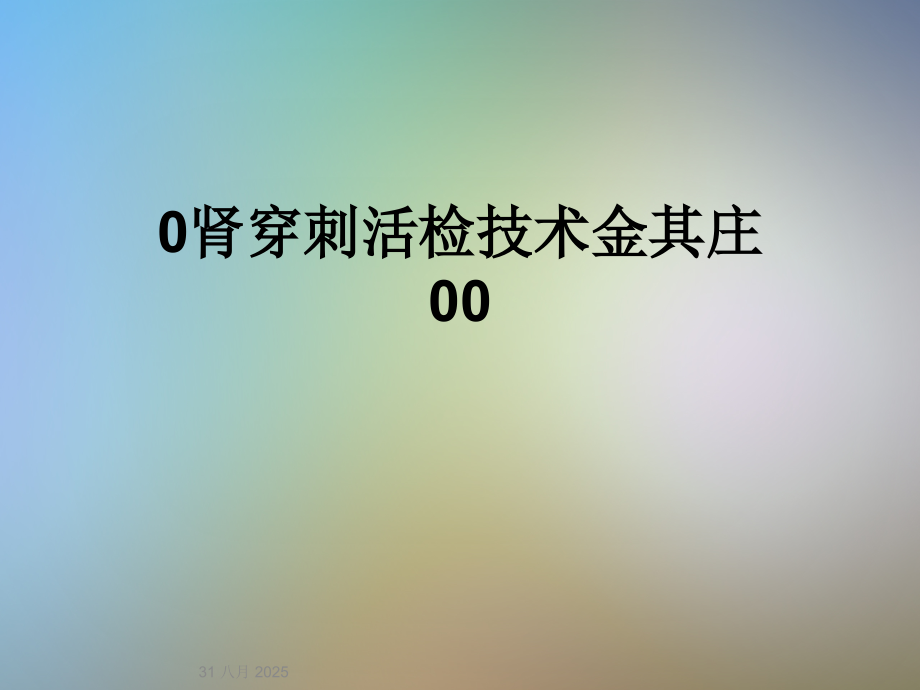 0肾穿刺活检技术金其庄00.ppt_第1页