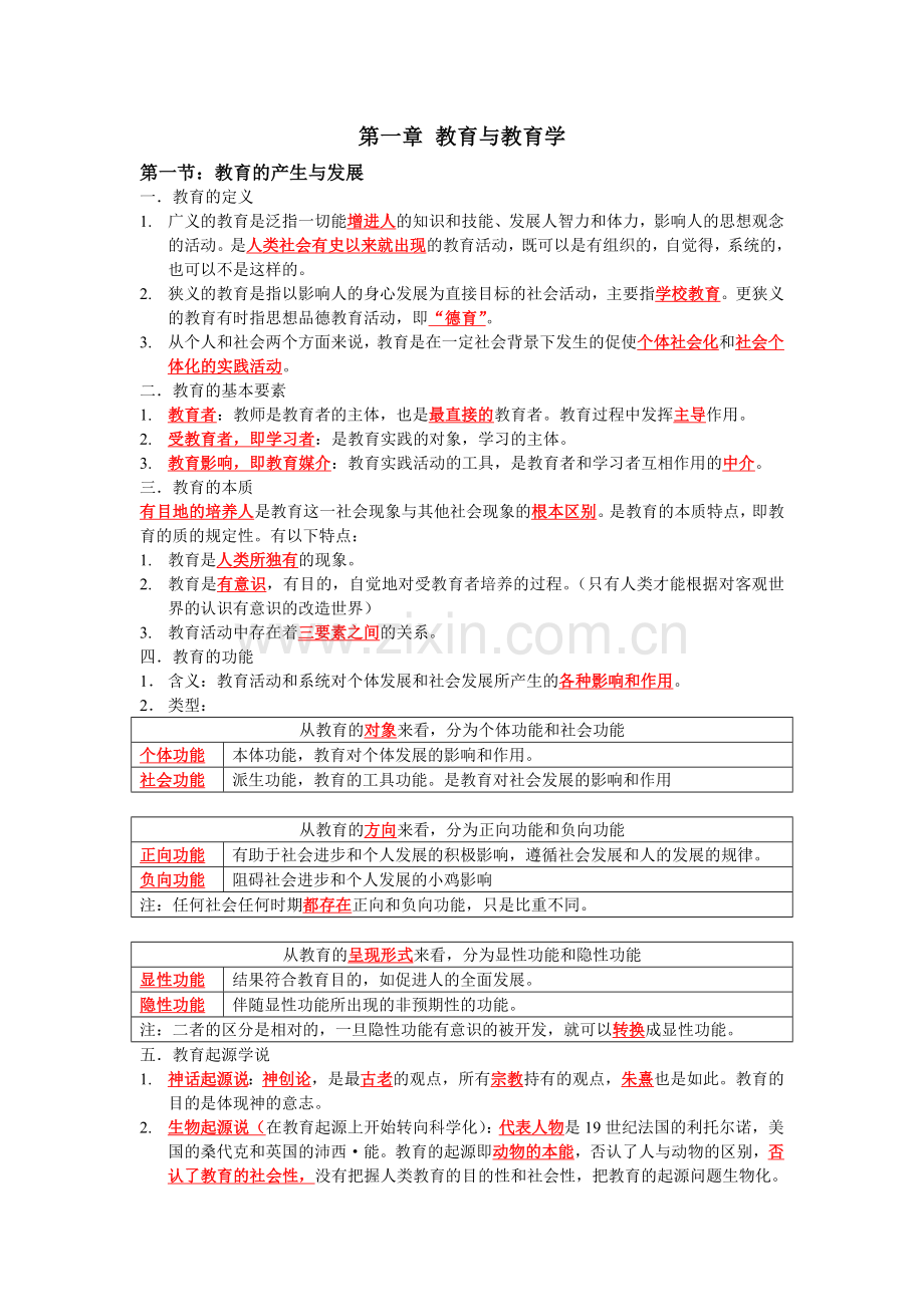 教师招聘考试复习整理.doc_第1页