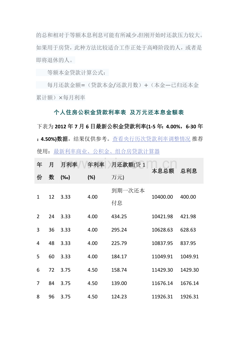住房公积金贷款利息怎么计算.doc_第2页