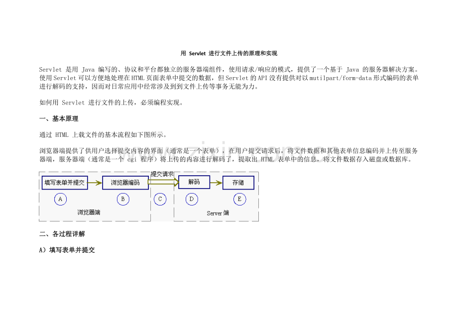 用-Servlet-进行文件上传的原理和实现.doc_第1页