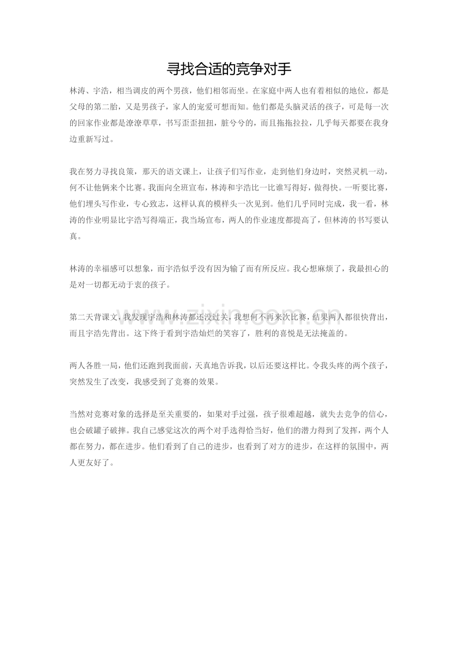 寻找合适的竞争对手.doc_第1页