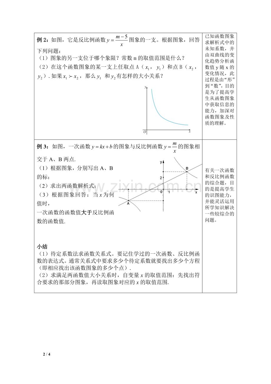 反比例函数的图像与性质(第二课时).doc_第2页