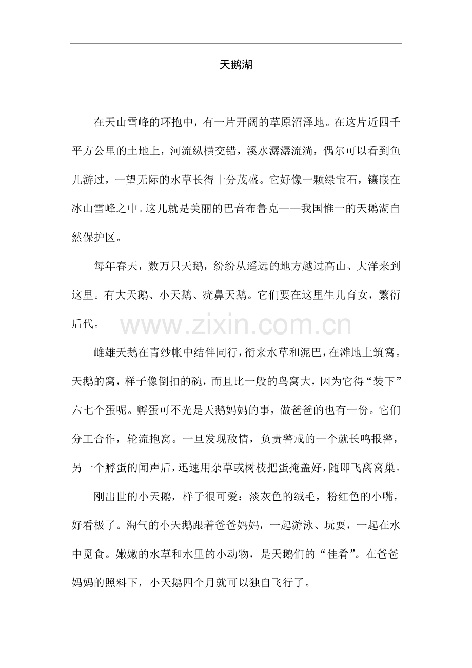 拓展阅读：天鹅湖.doc_第1页