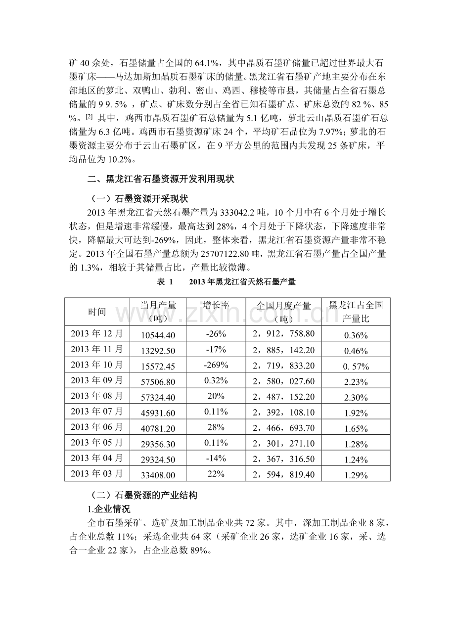 基于可持续发展的黑龙江省石墨资源开发规划.doc_第2页