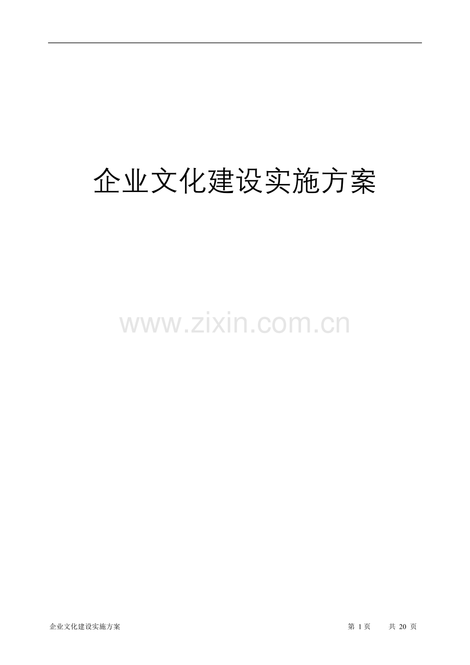 公司企业文化实施方案.doc_第1页