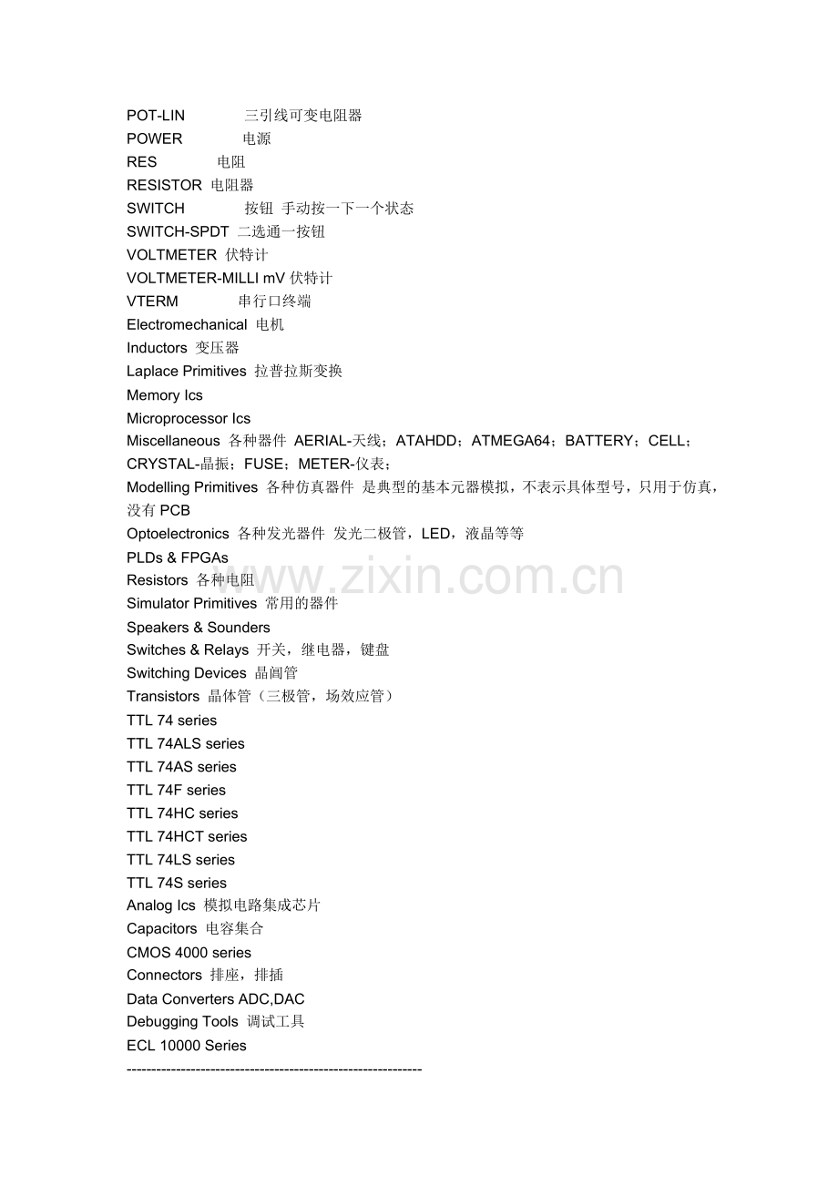 protel元件对应的名称.doc_第2页