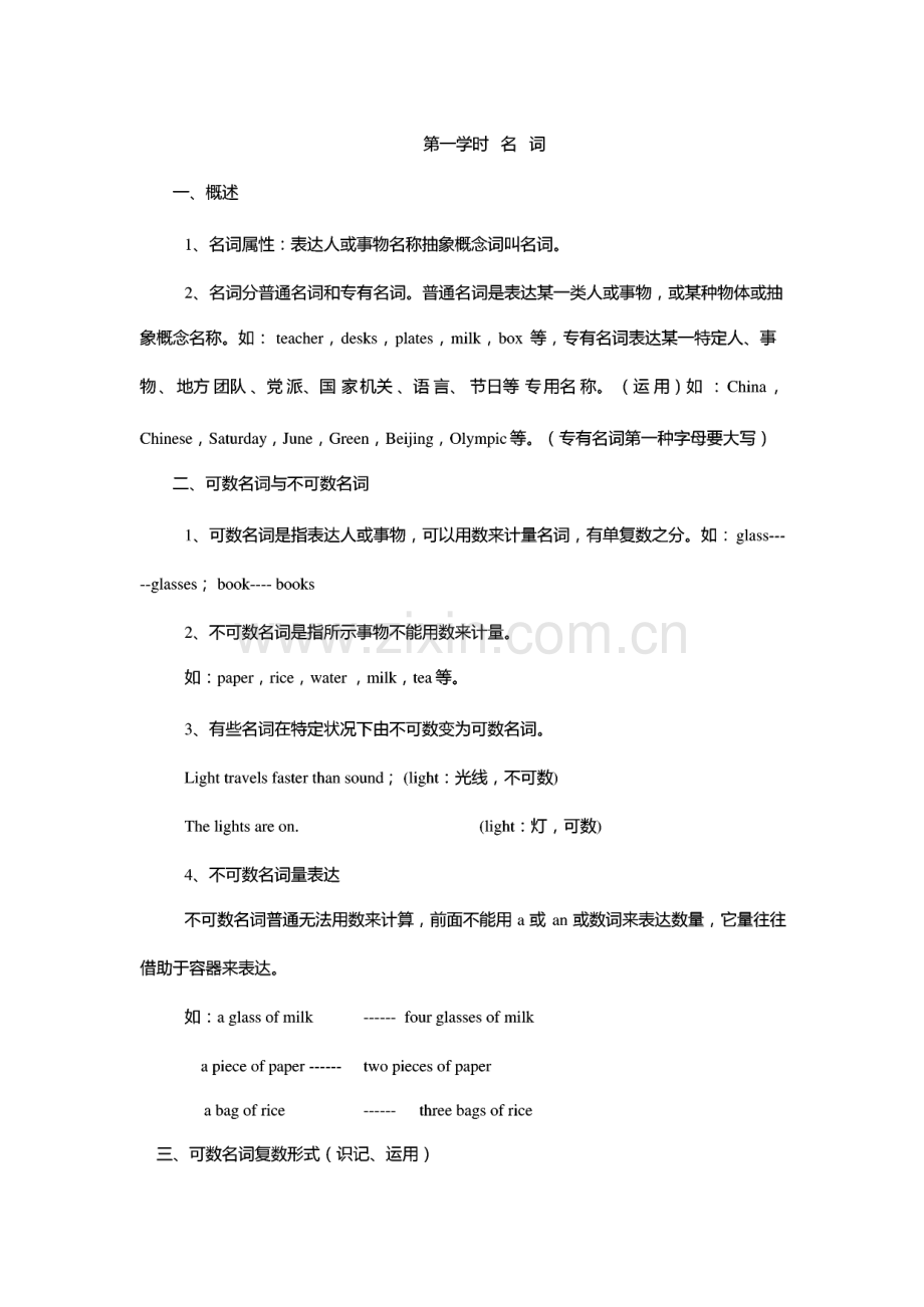 初中英语所有知识点复习大全.pdf_第1页