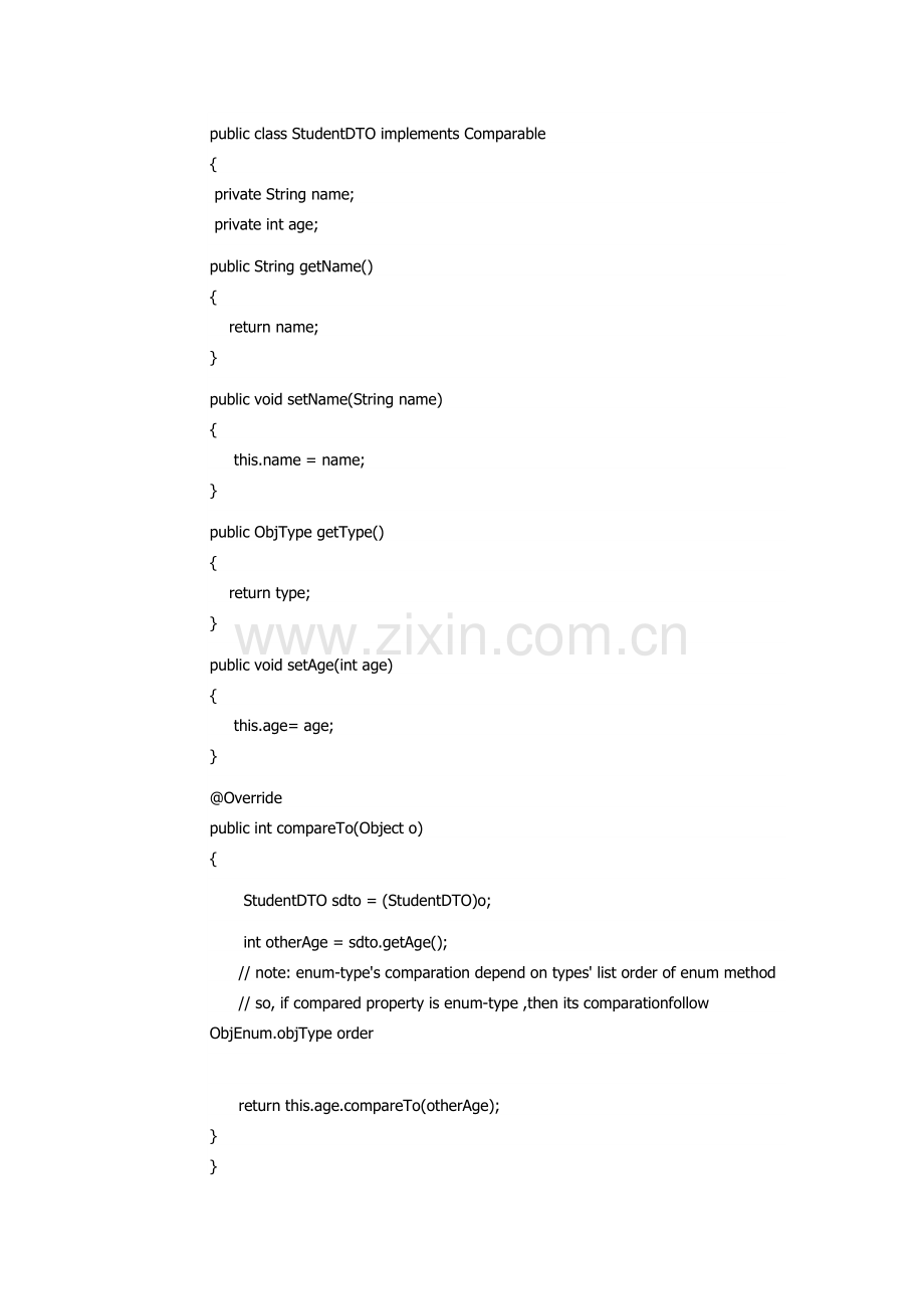 java-Collections.sort实现List排序的默认方法和自定义方法.doc_第2页