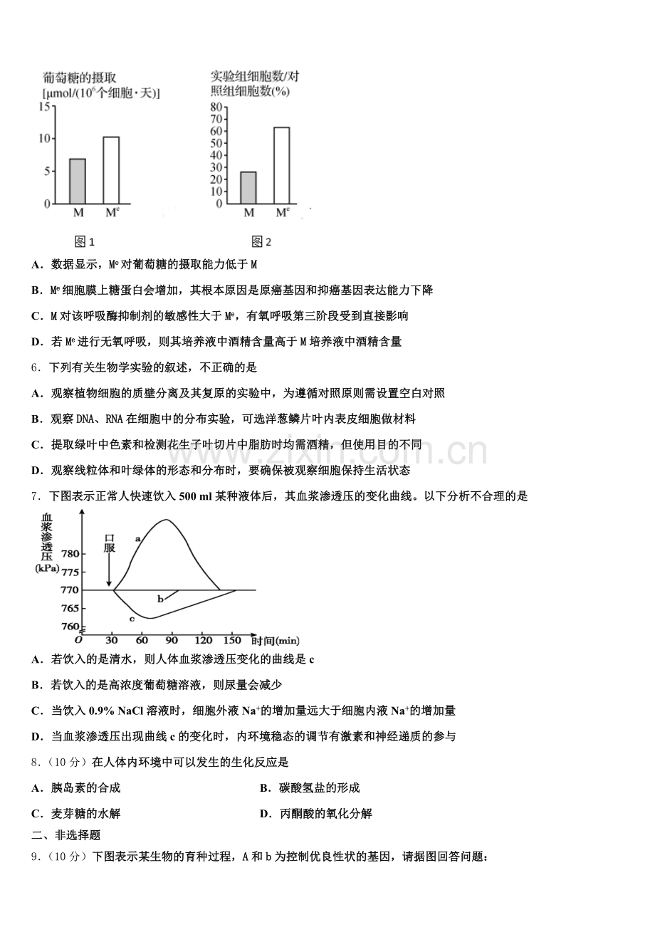 吉林省东北师大附中2025年高二生物第二学期期末监测试题含解析.doc_第2页
