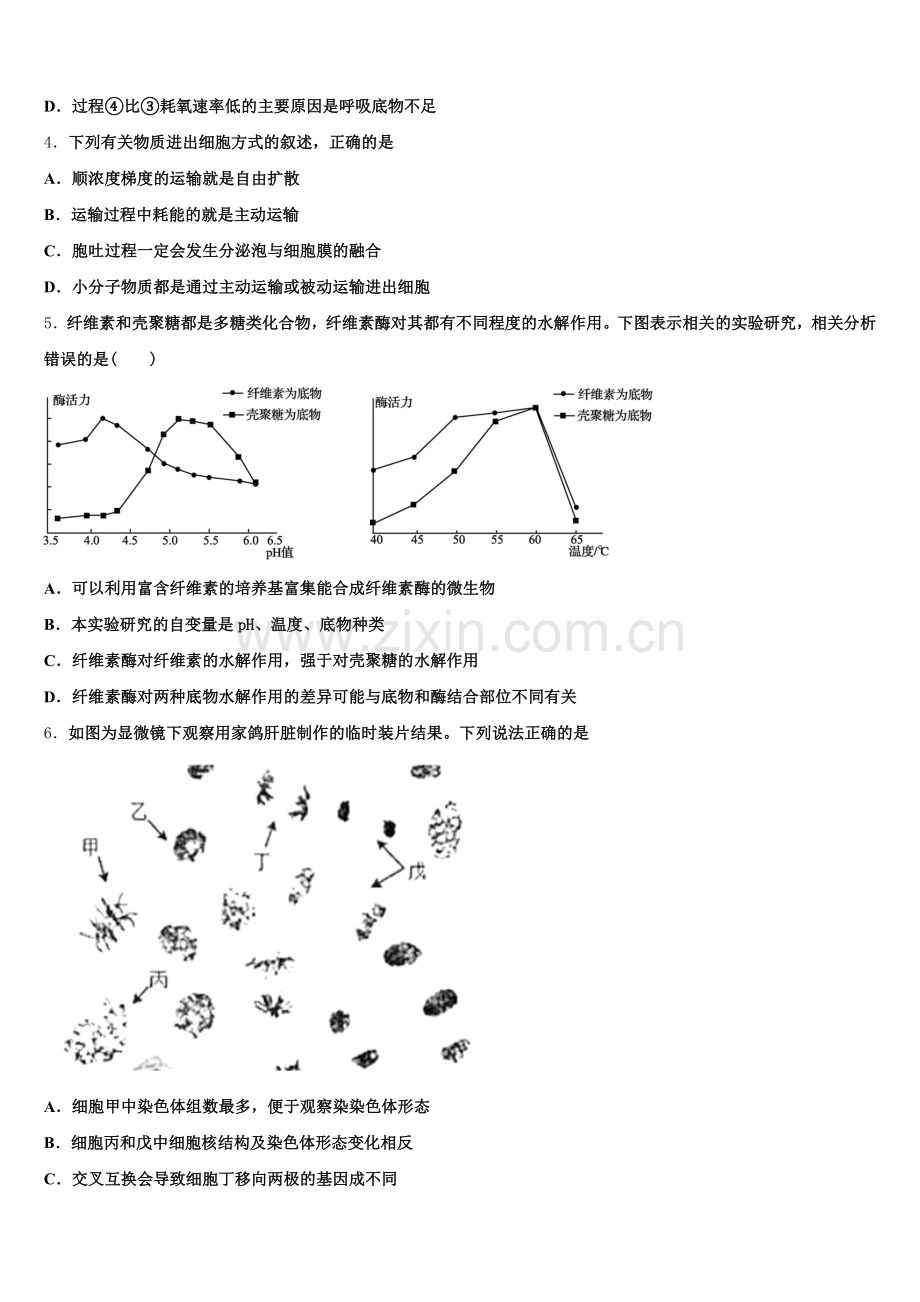 陕西省商洛市丹凤县丹凤中学2025年生物高二下期末经典试题含解析.doc_第2页