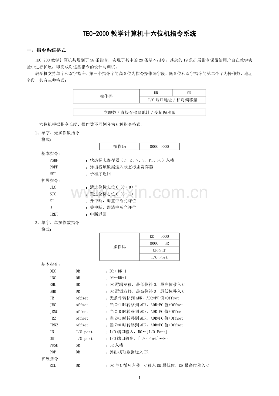TEC-2000指令系统.doc_第1页