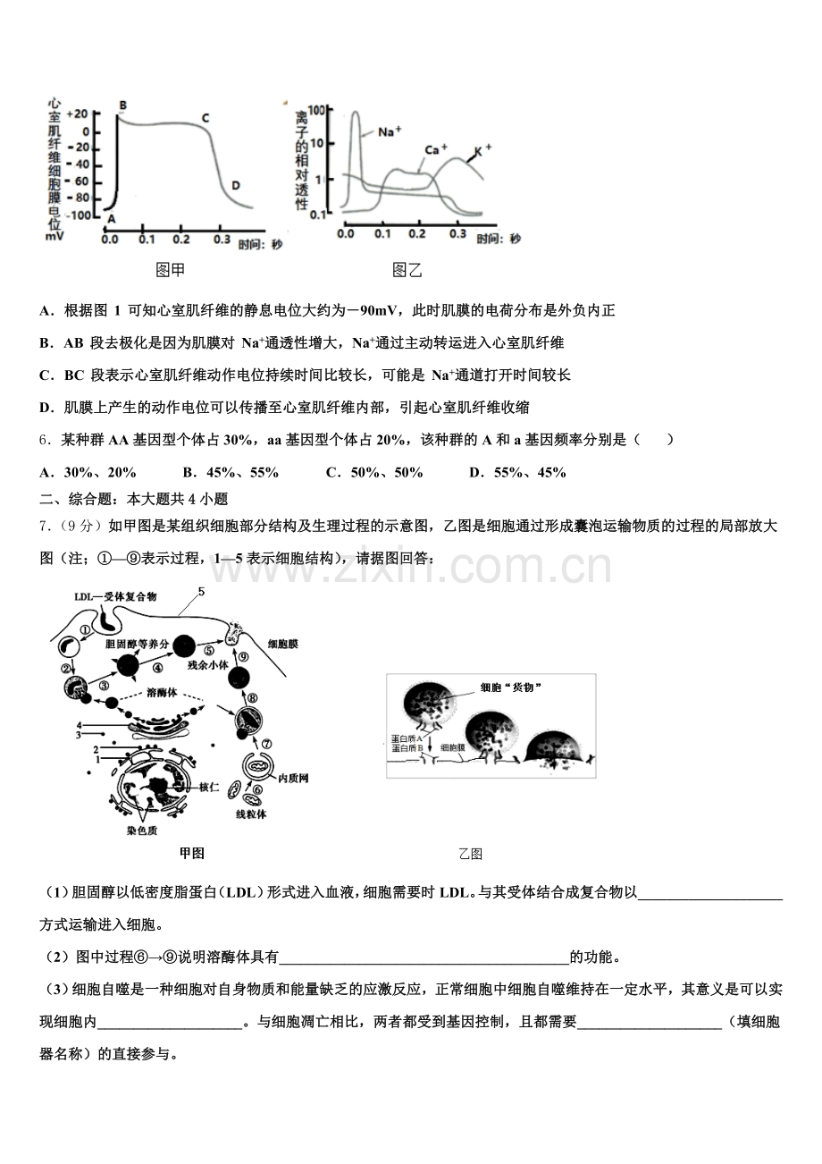 2024-2025学年辽宁省北票市第三高级中学高二下生物期末质量跟踪监视模拟试题含解析.doc_第2页