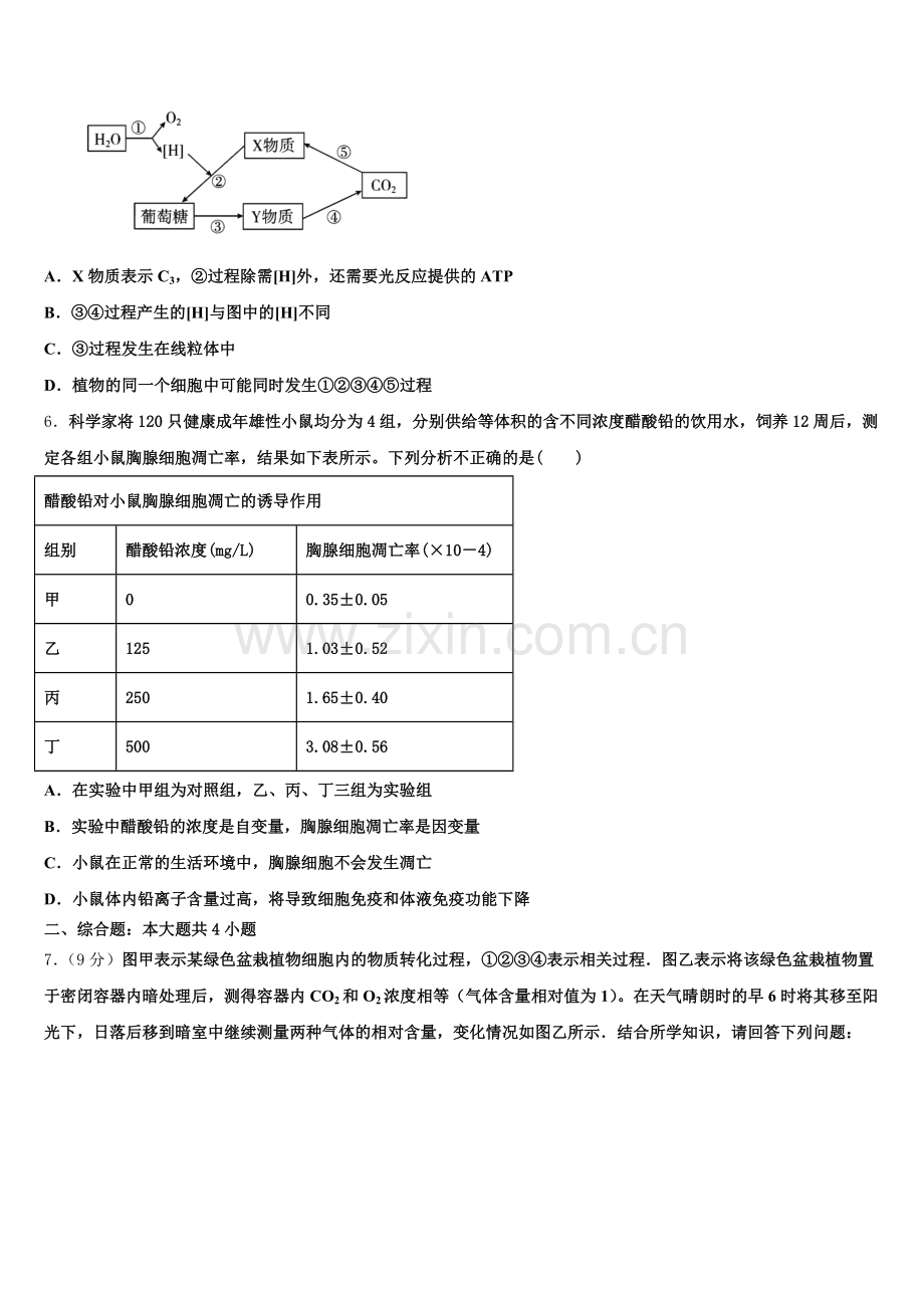 2025年湖南省岳阳县第一中学生物高二下期末教学质量检测试题含解析.doc_第2页