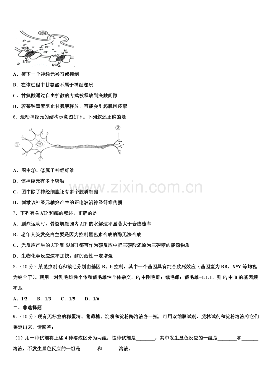 2024-2025学年浙江省宁波华茂外国语学校生物高二第二学期期末预测试题含解析.doc_第2页