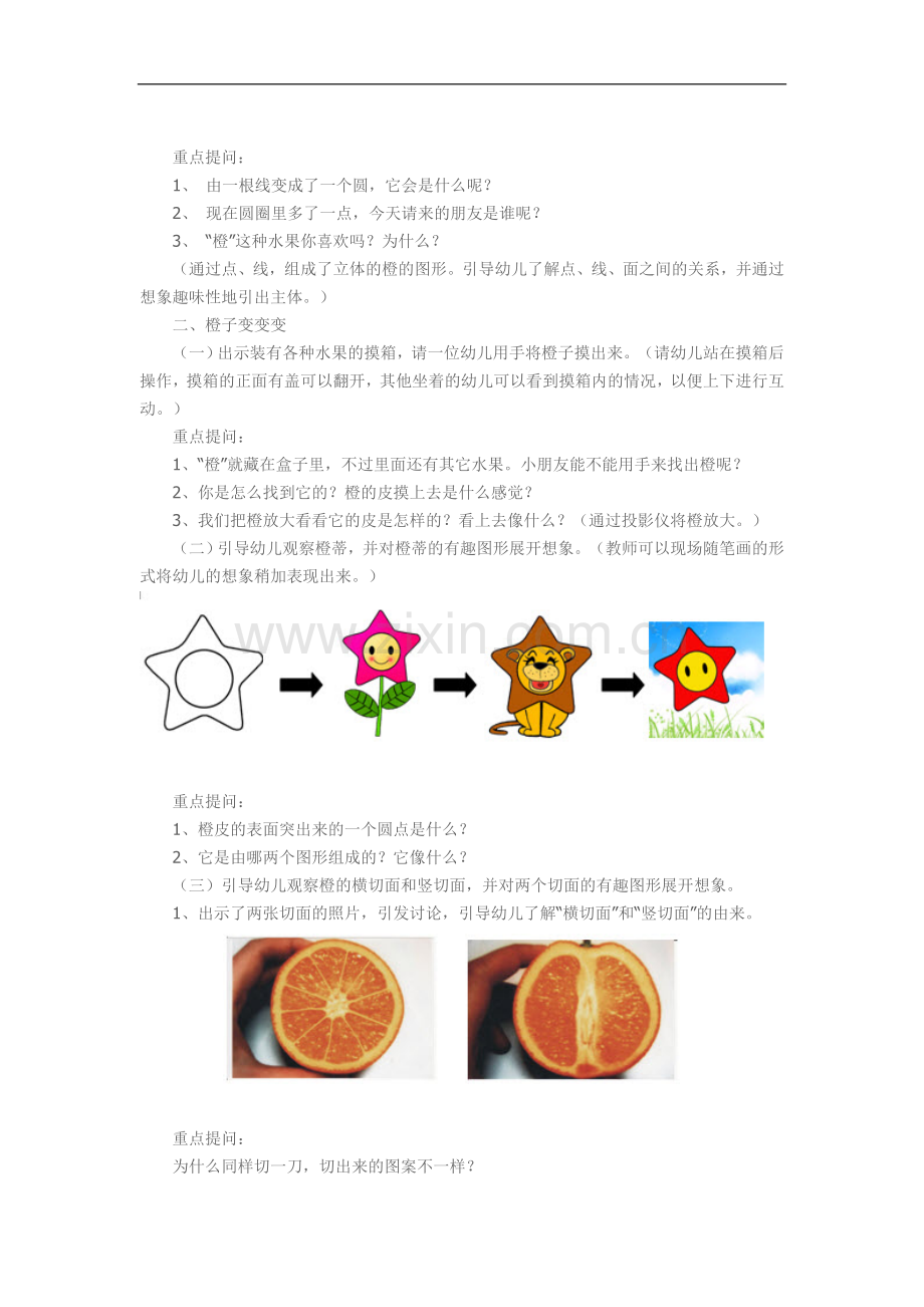 大班创意美术《橙子变变变》.doc_第2页