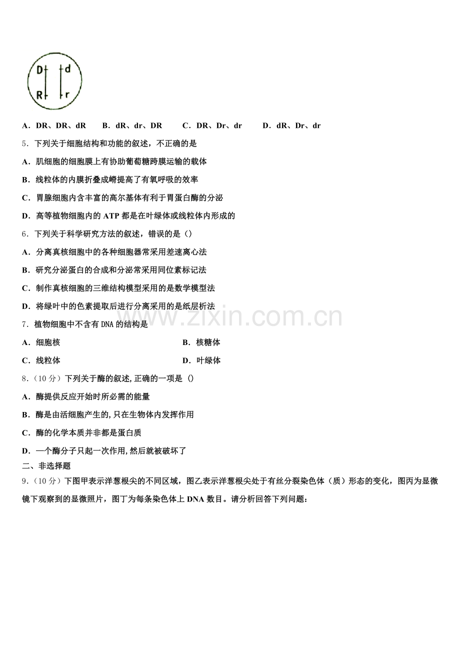 2024-2025学年河南省登封市外国语中学高二生物第二学期期末经典模拟试题含解析.doc_第2页